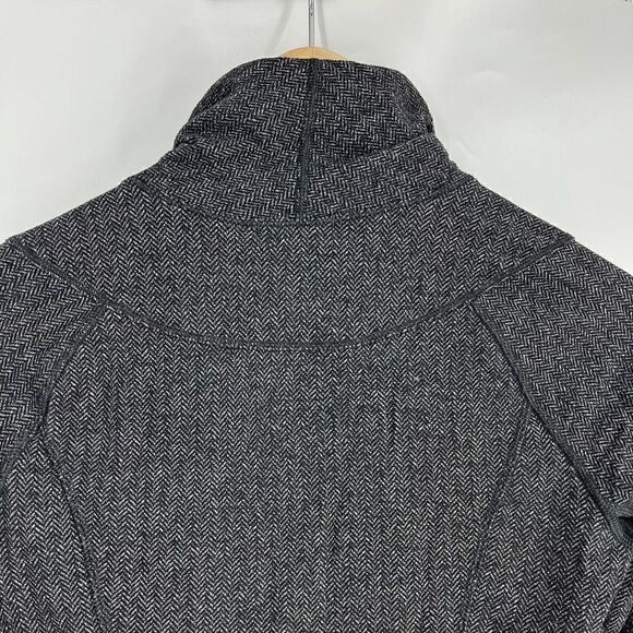 Lululemon Top Size 4 Womens Gray Heathered Herringbone Base Runner 1/2 Zip Rulu - Picture 7 of 8